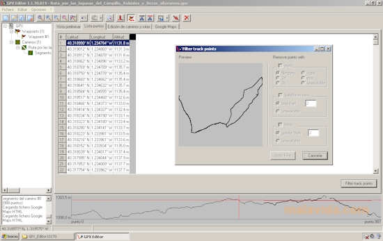 Édition de trace GPX Édition de trace GPX